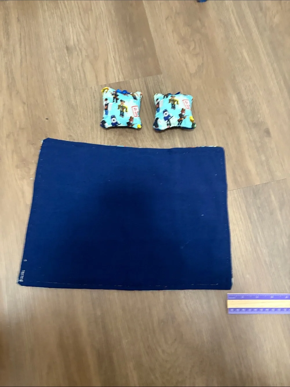 Roblox Kids Play Mat and Mini Pillows - Light Blue